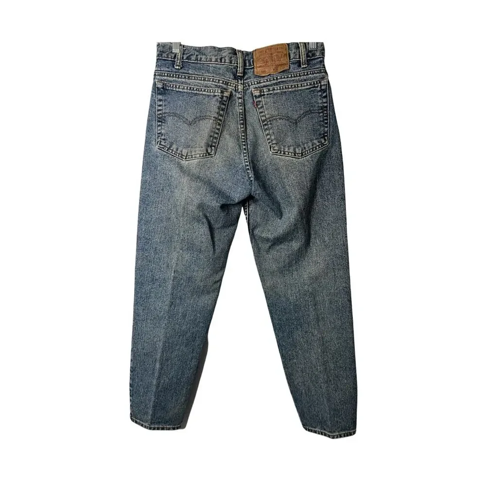 Levis 550 Mens Size 32x30 Blue Denim Medium Wash Straight Made USA Vintage 1990s